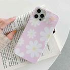 For iPhone 11 Pro Rotating Flower Floral Pattern Soft TPU Protective Case(Purple) - 1