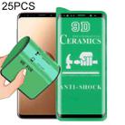 For Samsung Galaxy S9+ 25 PCS 9D Full Screen Full Glue Ceramic Film - 1