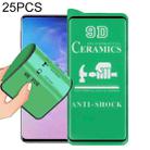 For Samsung Galaxy S10 25 PCS 9D Full Screen Full Glue Ceramic Film - 1