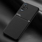 For Xiaomi Redmi K40 Gaming Classic Tilt Strip Grain Magnetic Shockproof PC + TPU Case(Black) - 1