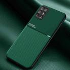 For Honor Play 5T Classic Tilt Strip Grain Magnetic Shockproof PC + TPU Case(Dark Green) - 1