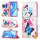 For Xiaomi Mi 11 Lite Colored Drawing Pattern Horizontal Flip Leather Case with Holder & Card Slots & Wallet(Butterflies) - 1