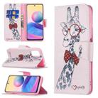 For Xiaomi Poco M3 Pro / Redmi Note 10 5G Colored Drawing Pattern Horizontal Flip Leather Case with Holder & Card Slots & Wallet(Deer) - 1