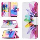 For Xiaomi Poco M3 Pro / Redmi Note 10 5G Colored Drawing Pattern Horizontal Flip Leather Case with Holder & Card Slots & Wallet(Sun Flower) - 1
