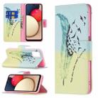 For Samsung Galaxy A03s 164mm Colored Drawing Pattern Horizontal Flip Leather Case with Holder & Card Slots & Wallet(Feather) - 1