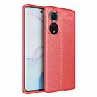 For Honor 50 Litchi Texture TPU Shockproof Case(Red) - 1