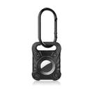 ET Series Anti-scratch Shockproof TPU Protective Cover Case with Carabiner For AirTag(Black) - 1