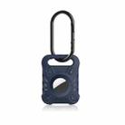 ET Series Anti-scratch Shockproof TPU Protective Cover Case with Carabiner For AirTag(Dark Blue) - 1