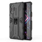 For Xiaomi Redmi K40 Gaming Supersonic PC + TPU Shock-proof Protective Case with Holder(Black) - 1