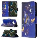 For Nokia X10 / X20 Colored Drawing Pattern Horizontal Flip Leather Case with Holder & Card Slots & Wallet(Purple Butterfly) - 1