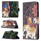 For Nokia X10 / X20 Colored Drawing Pattern Horizontal Flip Leather Case with Holder & Card Slots & Wallet(Flowers Elephant) - 1