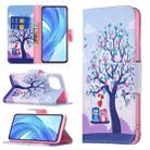 For Xiaomi Mi 11 Lite Colored Drawing Pattern Horizontal Flip Leather Case with Holder & Card Slots & Wallet(Owl) - 1
