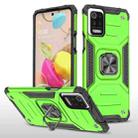 For LG K52 Magnetic Armor Shockproof TPU + PC Case with Metal Ring Holder(Green) - 1