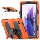 For Samsung Galaxy A7 Lite 8.7 2021 T220 / T225 Shockproof Colorful Silicon + PC Protective Case with Holder & Pen Slot(Orange) - 1