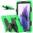 For Samsung Galaxy A7 Lite 8.7 2021 T220 / T225 Shockproof Colorful Silicon + PC Protective Case with Holder & Pen Slot(Green) - 1