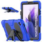 For Samsung Galaxy A7 Lite 8.7 2021 T220 / T225 Shockproof Colorful Silicon + PC Protective Case with Holder & Pen Slot(Blue) - 1