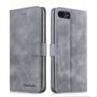 For iPhone 7 Plus / 8 Plus Diaobaolee Pure Fresh Texture Horizontal Flip Leather Case, with Holder & Card Slot & Wallet & Photo Frame(Grey) - 1