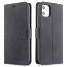 For iPhone 11 Diaobaolee Pure Fresh Texture Horizontal Flip Leather Case, with Holder & Card Slot & Wallet & Photo Frame(Black) - 1