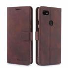 For Google Pixel 3a XL Diaobaolee Pure Fresh Texture Horizontal Flip Leather Case, with Holder & Card Slot & Wallet & Photo Frame(Brown) - 1