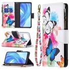 For Xiaomi Mi 11 Lite Colored Drawing Pattern Zipper Horizontal Flip Leather Case with Holder & Card Slots & Wallet(Two Butterflies) - 1