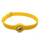 Pet Collar Anti-scratch Shockproof Silicone Protective Cover Case For AirTag(Yellow) - 1