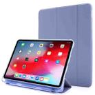 For iPad Pro 11 2022 / 2021 Multi-folding Horizontal Flip PU Leather + Shockproof Airbag TPU Tablet Case with Holder & Pen Slot & Wake-up / Sleep Function(Purple) - 1
