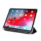 For iPad Pro 12.9 2022 / 2021 Multi-folding Horizontal Flip PU Leather + Shockproof Airbag TPU Tablet Case with Holder & Pen Slot & Wake-up / Sleep Function(Black) - 4