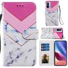 For Xiaomi Redmi K40 / K 40 Pro Painted Pattern Horizontal Flip Leather Case with Holder & Card Slots & Photo Frame(Smoke Marble) - 1