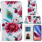 For Xiaomi Redmi K40 / K 40 Pro Painted Pattern Horizontal Flip Leather Case with Holder & Card Slots & Photo Frame(Peacock Flower) - 1