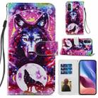 For Xiaomi Redmi K40 / K 40 Pro Painted Pattern Horizontal Flip Leather Case with Holder & Card Slots & Photo Frame(Wolf Totem) - 1