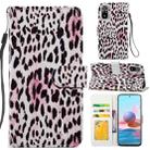 For Xiaomi Redmi Note 10 Painted Pattern Horizontal Flip Leather Case with Holder & Card Slots & Photo Frame(Leopard) - 1