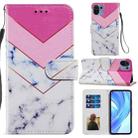 For Xiaomi Mi 11 Lite Painted Pattern Horizontal Flip Leather Case with Holder & Card Slots & Photo Frame(Smoke Marble) - 1