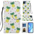 For Xiaomi Mi 11 Lite Painted Pattern Horizontal Flip Leather Case with Holder & Card Slots & Photo Frame(Pineapple) - 1