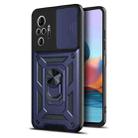 For Xiaomi Redmi Note 10 Pro Sliding Camera Cover Design TPU+PC Protective Case(Blue) - 1