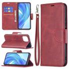 For Xiaomi Mi 11 Lite Retro Lambskin Texture Pure Color Horizontal Flip PU Leather Case with Holder & Card Slots & Wallet & Lanyard(Red) - 1