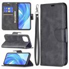 For Xiaomi Mi 11 Lite Retro Lambskin Texture Pure Color Horizontal Flip PU Leather Case with Holder & Card Slots & Wallet & Lanyard(Black) - 1