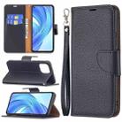 For Xiaomi Mi 11 Lite Litchi Texture Pure Color Horizontal Flip Leather Case with Holder & Card Slots & Wallet & Lanyard(Black) - 1