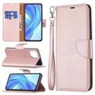 For Xiaomi Mi 11 Lite Litchi Texture Pure Color Horizontal Flip Leather Case with Holder & Card Slots & Wallet & Lanyard(Rose Gold) - 1