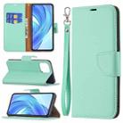 For Xiaomi Mi 11 Lite Litchi Texture Pure Color Horizontal Flip Leather Case with Holder & Card Slots & Wallet & Lanyard(Green) - 1