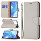 For Xiaomi Mi 11 Lite Litchi Texture Pure Color Horizontal Flip Leather Case with Holder & Card Slots & Wallet & Lanyard(Grey) - 1