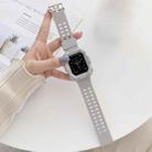 Solid Color Integrated TPU Watch Band For Apple Watch Series 9&8&7 41mm / SE 3&SE 2&6&SE&5&4 40mm / 3&2&1 38mm(Grey) - 1