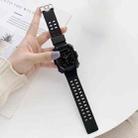 Solid Color Integrated TPU Watch Band For Apple Watch Series 8&7 45mm / SE 2&6&SE&5&4 44mm / 3&2&1 42mm(Black) - 1