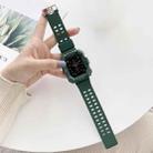 Solid Color Integrated TPU Watch Band For Apple Watch Series 8&7 45mm / SE 2&6&SE&5&4 44mm / 3&2&1 42mm(Green) - 1