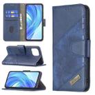 For Xiaomi Mi 11 Lite Matching Color Crocodile Texture Horizontal Flip PU Leather Case with Wallet & Holder & Card Slots(Blue) - 1