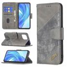 For Xiaomi Mi 11 Lite Matching Color Crocodile Texture Horizontal Flip PU Leather Case with Wallet & Holder & Card Slots(Grey) - 1