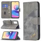 For Xiaomi Poco M3 Pro / Redmi Note 10 5G Matching Color Crocodile Texture Horizontal Flip PU Leather Case with Wallet & Holder & Card Slots(Grey) - 1