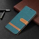 For Xiaomi Mi 11 Lite Color Matching Denim Texture Horizontal Flip Leather Case with Holder & Card Slots & Wallet & Lanyard(Green) - 6