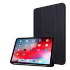 For iPad Pro 11 2022 / 2021 3-folding Horizontal Flip PU Leather + Honeycomb TPU Shockproof Tablet Case with Holder(Black) - 1
