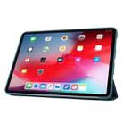 For iPad Pro 11 2022 / 2021 3-folding Horizontal Flip PU Leather + Honeycomb TPU Shockproof Tablet Case with Holder(Dark Green) - 4