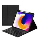 HK132 Detachable Plastic Bluetooth Keyboard Tablet Case with Holder & Pen Slot For iPad Pro 12.9 inch 2021 / 2020 / 2018(Black) - 1